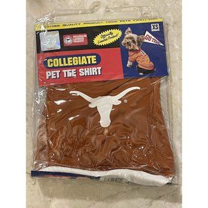 NCAA UT Texas Longhorns Logo Official Wear Toy Chi Dog Pet Football Shirt NIP